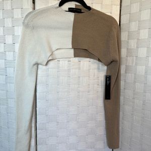 NWT Almost Famous Long Sleeve Super Crop Top